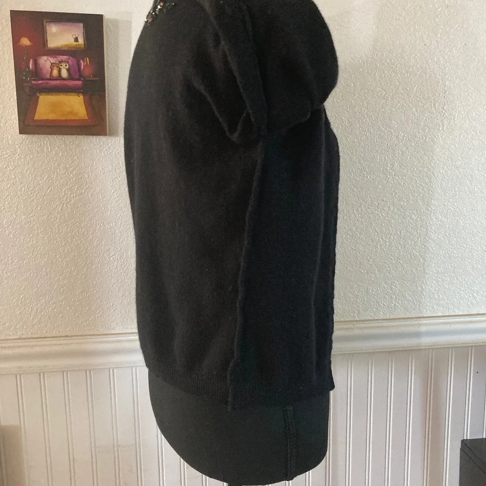 Rare Free People Y2K Beaded Wool Cardigan XS - Picture 6 of 9